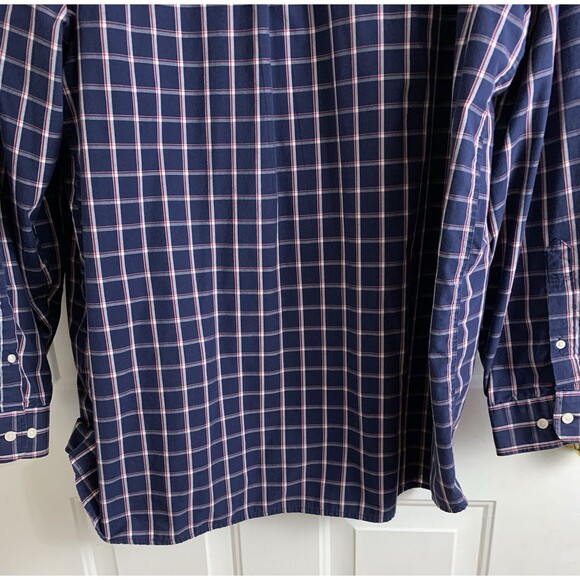 US POLO ASSN Mens Long Sleeve Shirt Size 3XLT Plaid Cotton Blend Button Front - Picture 12 of 13
